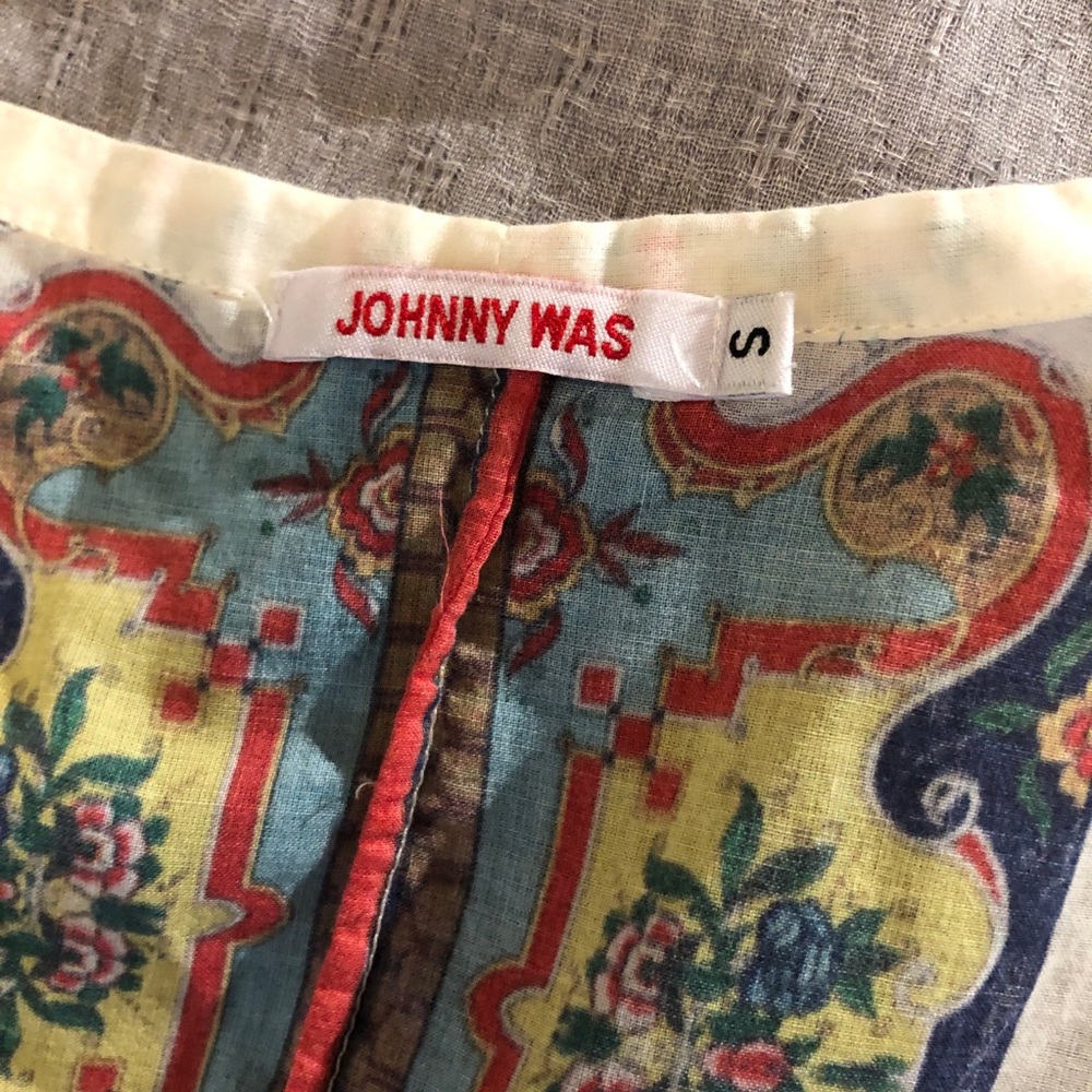 Johnny Was cotton tunic. Size small. EUC - Picture 8 of 11